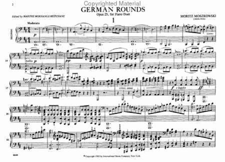 German Rondos, Opus 25 莫什科夫斯基 迴旋曲作品 四手聯彈(含以上) 國際版 | 小雅音樂 Hsiaoya Music