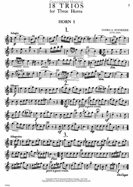 18 Trios 三重奏 法國號獨奏 國際版 | 小雅音樂 Hsiaoya Music