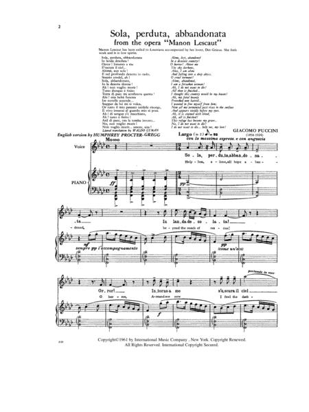 Sola, perduta, abbandonata, from Manon Lescaut (I. & E.) (S.) 浦契尼 瑪儂 | 小雅音樂 Hsiaoya Music