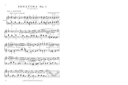 Sonatina No. 1 in C Major, Opus 13 小奏鳴曲 大調作品 鋼琴獨奏 國際版 | 小雅音樂 Hsiaoya Music