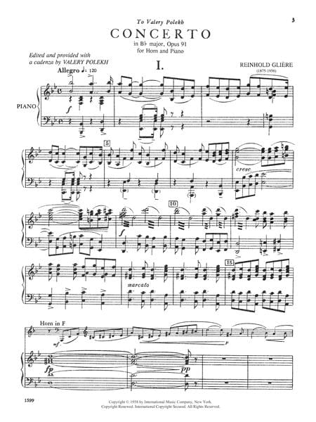 Concerto in B flat major - Opus 91 協奏曲 大調作品 法國號 (含鋼琴伴奏) 國際版 | 小雅音樂 Hsiaoya Music