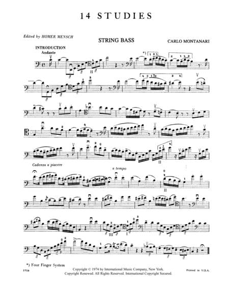 14 Studies 練習曲 低音大提琴獨奏 國際版 | 小雅音樂 Hsiaoya Music