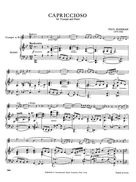 Capriccioso 隨想曲 小號 (含鋼琴伴奏) 國際版 | 小雅音樂 Hsiaoya Music