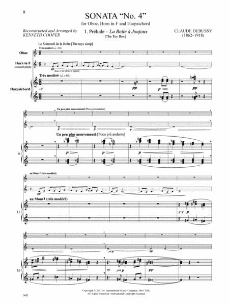 Sonata No. 4 德布西 奏鳴曲 | 小雅音樂 Hsiaoya Music