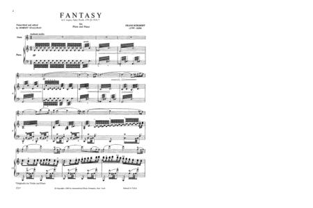 Fantasy in C Major, Opus 159 (D. 934) 舒伯特 幻想曲 大調作品 長笛 (含鋼琴伴奏) 國際版 | 小雅音樂 Hsiaoya Music
