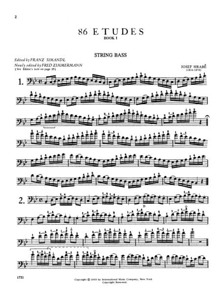 86 Studies: Volume I 練習曲 低音大提琴獨奏 國際版 | 小雅音樂 Hsiaoya Music