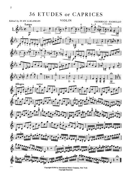 36 Etudes or Caprices 費奧利洛費德利果 練習曲隨想曲 小提琴獨奏 國際版 | 小雅音樂 Hsiaoya Music