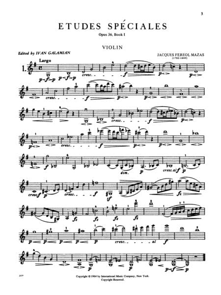 Etudes Speciales, Op. 36 No. 1 練習曲 小提琴獨奏 國際版 | 小雅音樂 Hsiaoya Music