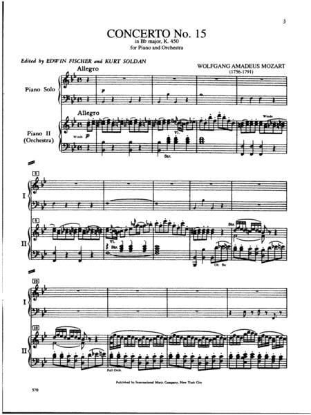 Concerto No. 15 in B-flat Major, K. 450 莫札特 協奏曲 大調 雙鋼琴 國際版 | 小雅音樂 Hsiaoya Music
