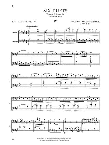 Six Duets, Opus 156 - Volume II 庫莫 二重奏作品 雙大提琴 國際版 | 小雅音樂 Hsiaoya Music