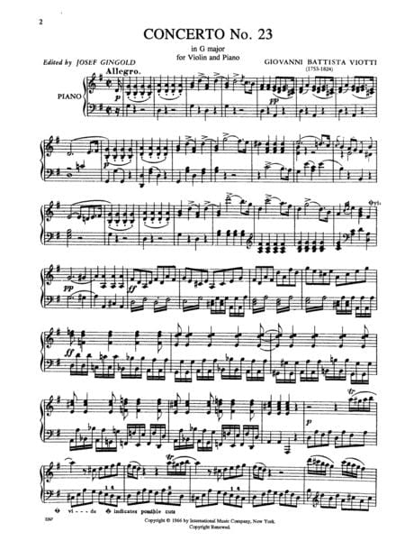 Concerto No. 23 in G Major 韋歐第 協奏曲 大調 小提琴 (含鋼琴伴奏) 國際版 | 小雅音樂 Hsiaoya Music