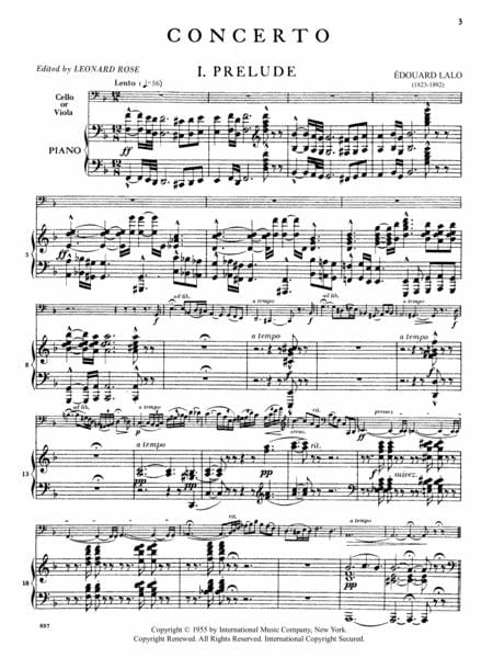 Cello Concerto in D minor 拉羅 大提琴協奏曲 小調 中提琴 (含鋼琴伴奏) 國際版 | 小雅音樂 Hsiaoya Music