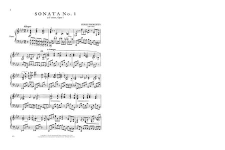 Sonata No. 1 in F minor Opus 1 普羅科菲夫 奏鳴曲 小調作品 鋼琴獨奏 國際版 | 小雅音樂 Hsiaoya Music
