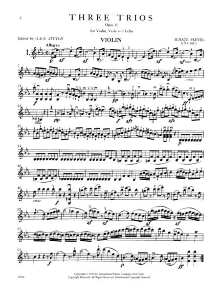 Three Trios, Opus 11 三重奏作品 | 小雅音樂 Hsiaoya Music