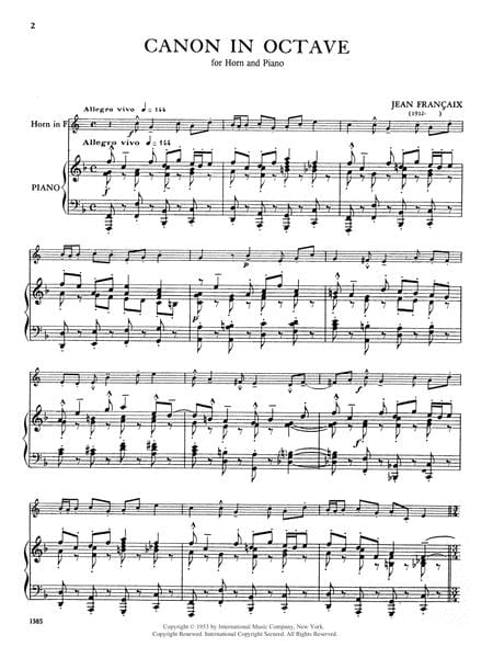 Canon in Octave 卡農 法國號 (含鋼琴伴奏) 國際版 | 小雅音樂 Hsiaoya Music