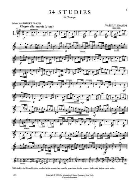 34 Studies (On Orchestral Motives) 練習曲 小號獨奏 國際版 | 小雅音樂 Hsiaoya Music