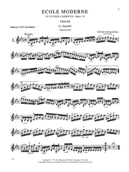 Ecole Moderne, Op. 10. (10 Etudes-Caprices) 練習曲隨想曲 小提琴獨奏 國際版 | 小雅音樂 Hsiaoya Music
