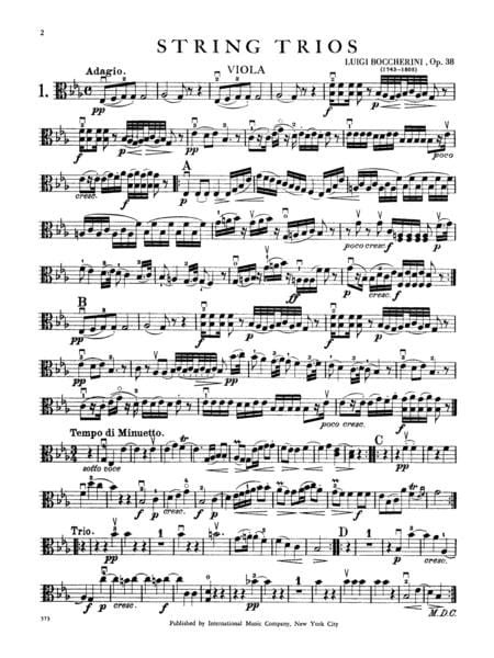 Three Trios, Opus 38 玻凱利尼 三重奏作品 | 小雅音樂 Hsiaoya Music