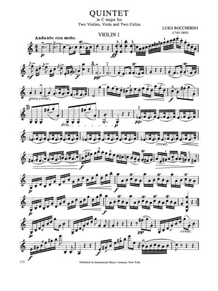 Quintet in C Major (with 2 Cellos) 玻凱利尼 五重奏 大調 大提琴 | 小雅音樂 Hsiaoya Music