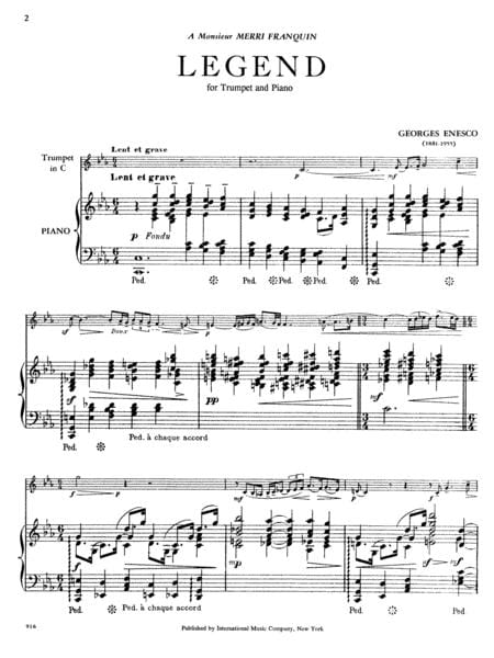 Legend (Trumpet in B-flat or C) 傳說曲小號 小號 (含鋼琴伴奏) 國際版 | 小雅音樂 Hsiaoya Music