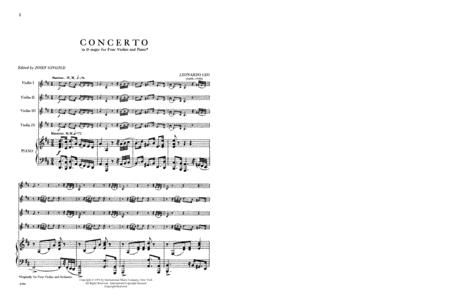 Concerto in D Major 協奏曲 大調 小提琴 (2把以上含鋼琴伴奏) 國際版 | 小雅音樂 Hsiaoya Music