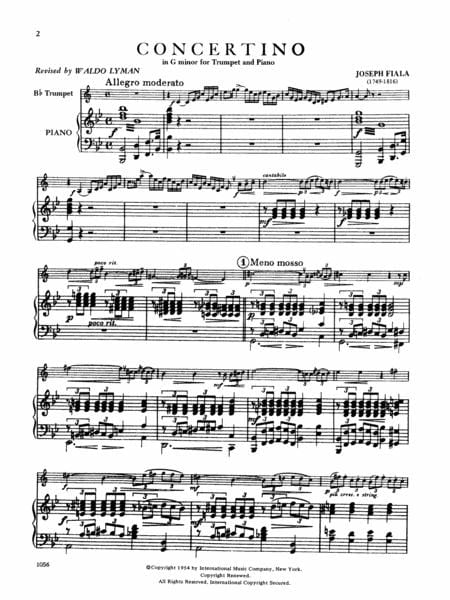 Concertino in G minor 小協奏曲 小調 小號 (含鋼琴伴奏) 國際版 | 小雅音樂 Hsiaoya Music
