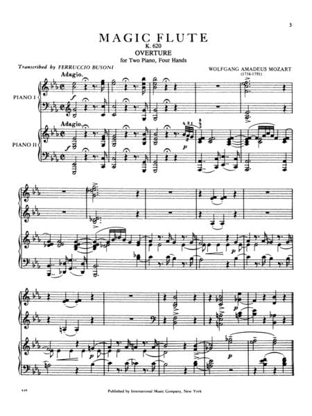 Overture to The Magic Flute, K. 620 莫札特 序曲魔笛 雙鋼琴 國際版 | 小雅音樂 Hsiaoya Music