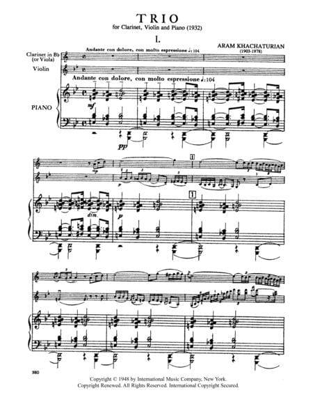 Trio for Clarinet (or Viola), Violin & Piano 三重奏 中提琴小提琴鋼琴 | 小雅音樂 Hsiaoya Music