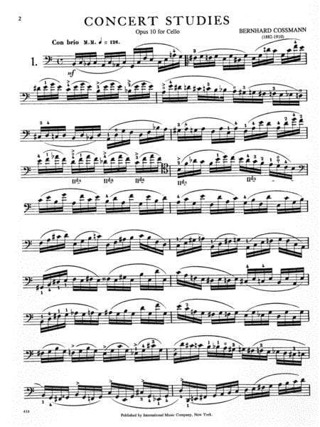 Concert Studies, Opus 10 音樂會練習曲 大提琴獨奏 國際版 | 小雅音樂 Hsiaoya Music