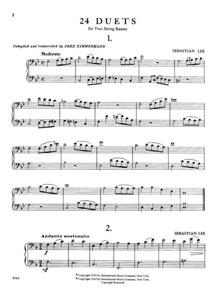 24 Classical & Modern Duets 古典 二重奏 低音大提琴獨奏 國際版 | 小雅音樂 Hsiaoya Music