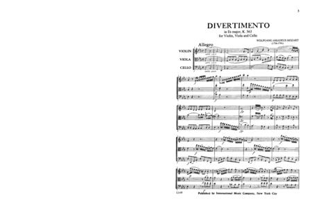Divertimento in E-flat Major, K. 563 for Violin, Viola & Cello 莫札特 嬉遊曲 大調 小提琴大提琴 | 小雅音樂 Hsiaoya Music