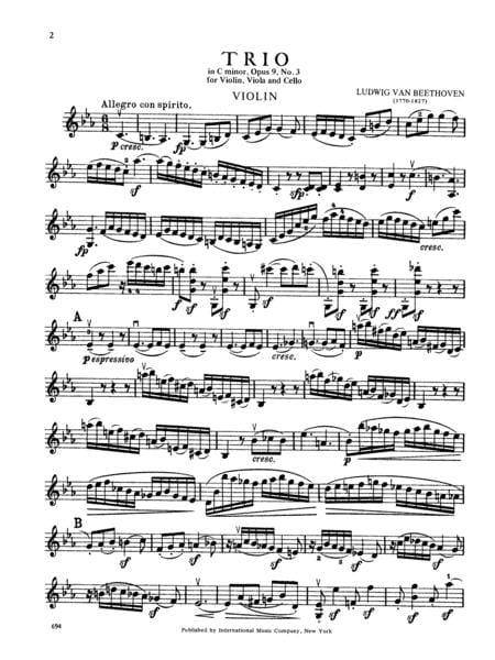Trio in C minor, Opus 9, No. 3 貝多芬 三重奏 小調作品 | 小雅音樂 Hsiaoya Music