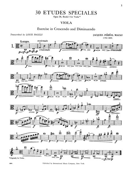 Etudes Speciales, Opus 36, Bk. 1 *中提琴國中第三首 | 小雅音樂 Hsiaoya Music