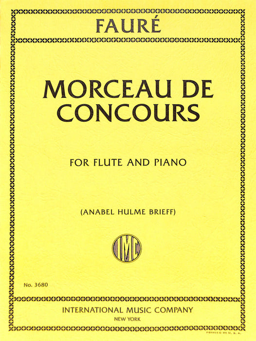 Morceau de Concours 佛瑞 長笛 (含鋼琴伴奏) 國際版 | 小雅音樂 Hsiaoya Music