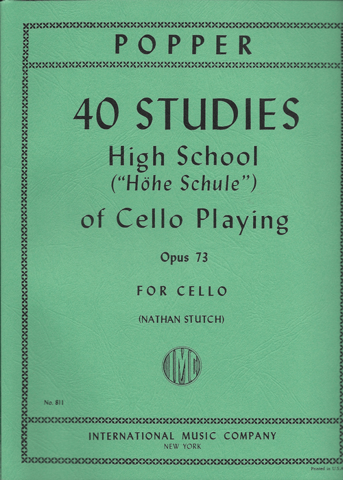 Popper 40 Studies High School of Cello Playing Opus 73 for Cello IMC 811 *大提琴國中第二首 | 小雅音樂 Hsiaoya Music
