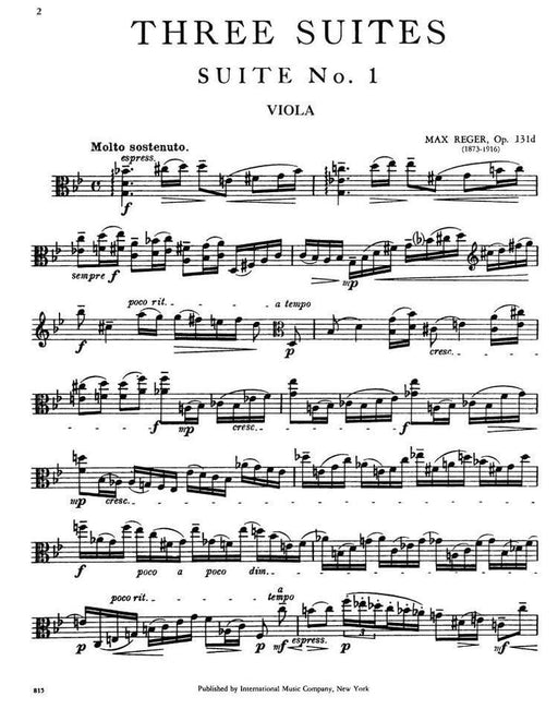 Reger Three Suites, Opus 131d IMC 815 *中提琴大專第一首 | 小雅音樂 Hsiaoya Music