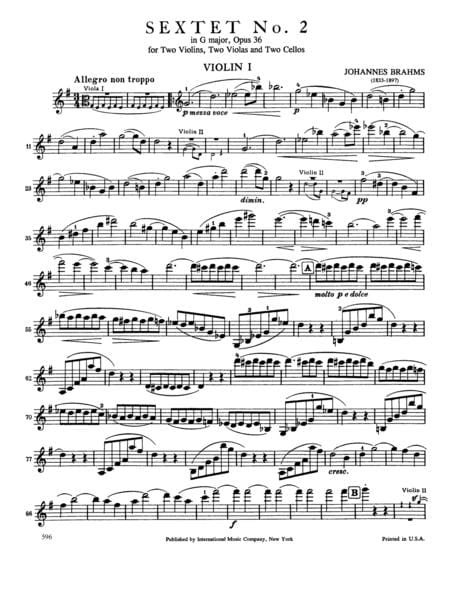 Sextet No. 2 in G Major, Opus 36 布拉姆斯 六重奏 大調作品 | 小雅音樂 Hsiaoya Music