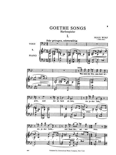 48 Songs on Poems by Goethe (G.) Original keys - Volume I 歌曲 | 小雅音樂 Hsiaoya Music