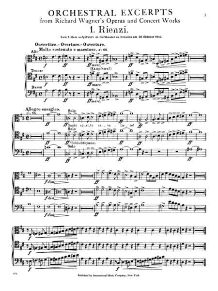 Orchestral Excerpts (Includes Tuba) 華格納理查 管絃樂片段練習 低音號 長號獨奏 國際版 | 小雅音樂 Hsiaoya Music
