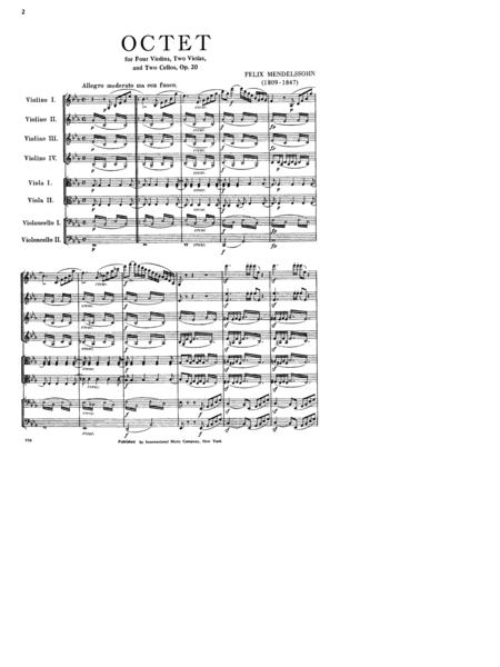 Octet in E-flat Major, Opus 20 孟德爾頌．菲利克斯 八重奏 大調作品 | 小雅音樂 Hsiaoya Music