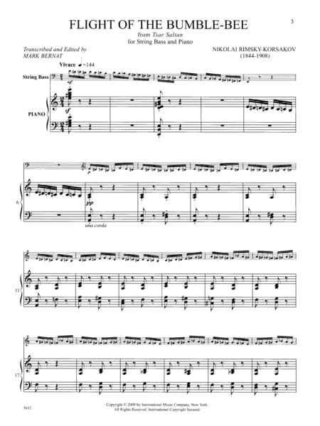Flight of the Bumble-Bee 李姆斯基－柯薩科夫 低音大提琴 (含鋼琴伴奏) 國際版 | 小雅音樂 Hsiaoya Music