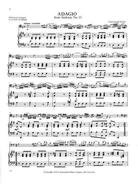Adagio from Symphony No. 13 (Hob. I, No. 13) 海頓 慢板交響曲 大提琴 (含鋼琴伴奏) 國際版 | 小雅音樂 Hsiaoya Music
