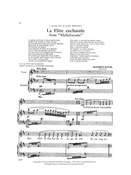 La Flute Enchantee (Sheherazade) (F. & E.) 拉威爾摩利斯 長笛天方夜譚 | 小雅音樂 Hsiaoya Music