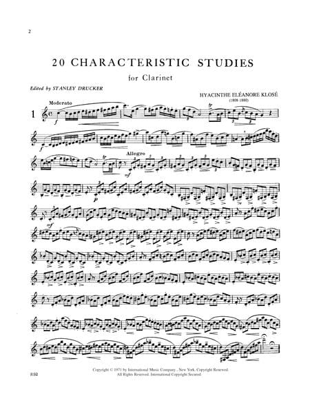 20 Characteristic Studies 練習曲 豎笛獨奏 國際版 | 小雅音樂 Hsiaoya Music