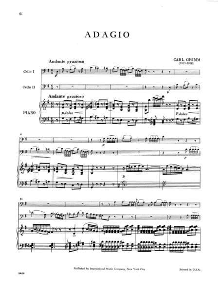 Adagio in G Major 慢板 大調 大提琴 (含鋼琴伴奏) 國際版 | 小雅音樂 Hsiaoya Music