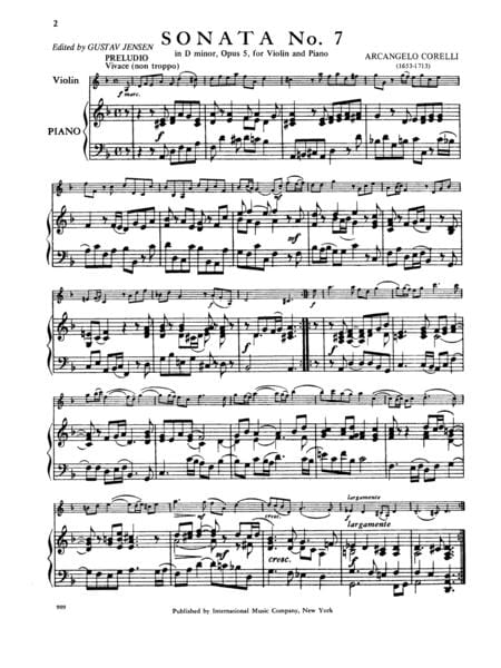Twelve Sonatas, Opus 5: Volume II 柯雷里阿爾坎傑羅 奏鳴曲作品 小提琴 (含鋼琴伴奏) 國際版 | 小雅音樂 Hsiaoya Music