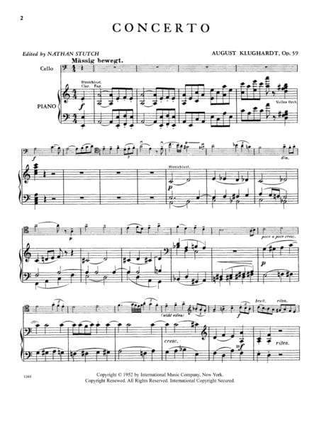 Concerto in A minor, Opus 59 協奏曲 小調作品 大提琴 (含鋼琴伴奏) 國際版 | 小雅音樂 Hsiaoya Music