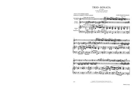 Trio Sonata in G minor for Recorder, Flute & Piano or Flute, Oboe & Piano 泰勒曼 三重奏鳴曲 小調 長笛鋼琴長笛鋼琴 | 小雅音樂 Hsiaoya Music