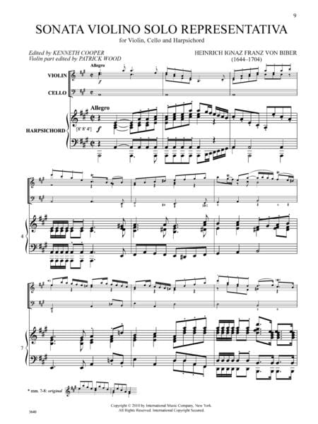 Sonata Violino Solo Representativa 奏鳴曲 | 小雅音樂 Hsiaoya Music