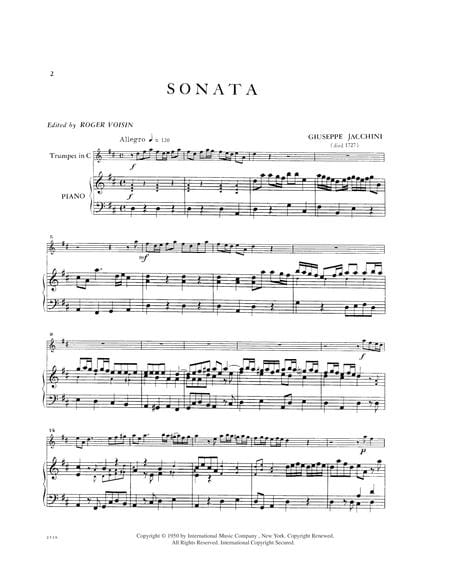 Sonata (Trumpet in C) 奏鳴曲小號 小號 (含鋼琴伴奏) 國際版 | 小雅音樂 Hsiaoya Music